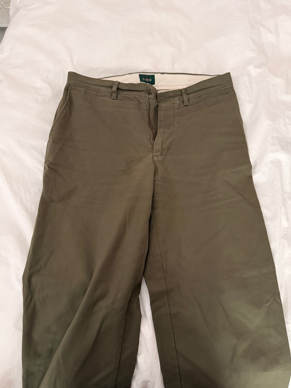 J. Crew Men's Olive Green Chino Pants W30 L32